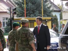 Minister obrany navtvil posdku Trebiov